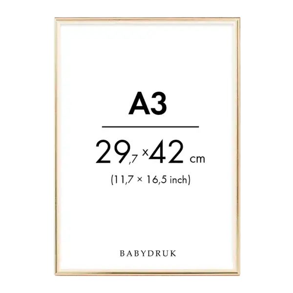 Gold frame a3